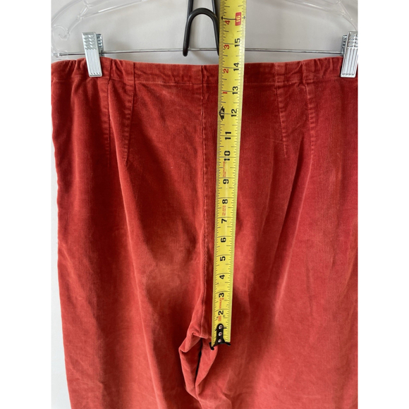 Willow, Women’s Brick Orange Red Wide Leg Small Gauge Corduroy Pants Size medium - Picture 7 of 10